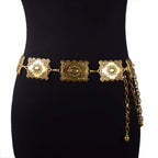Belt Retro Style Metal Carved Decorative Waist Chain