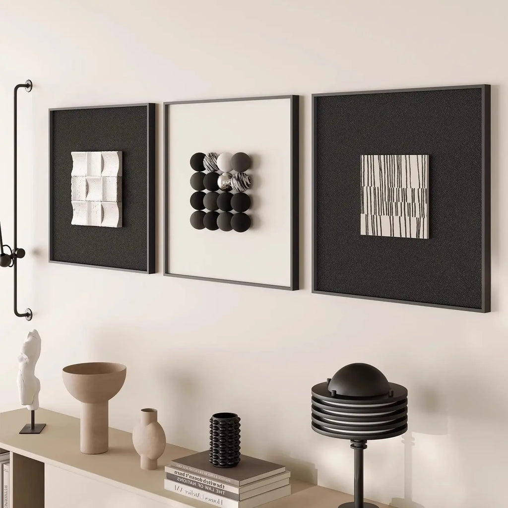 European-style Minimalist 3D Wall Art Living Room Decoration Vertical Decor Dining Room Foyer Irregular Wall Art Home Decoration