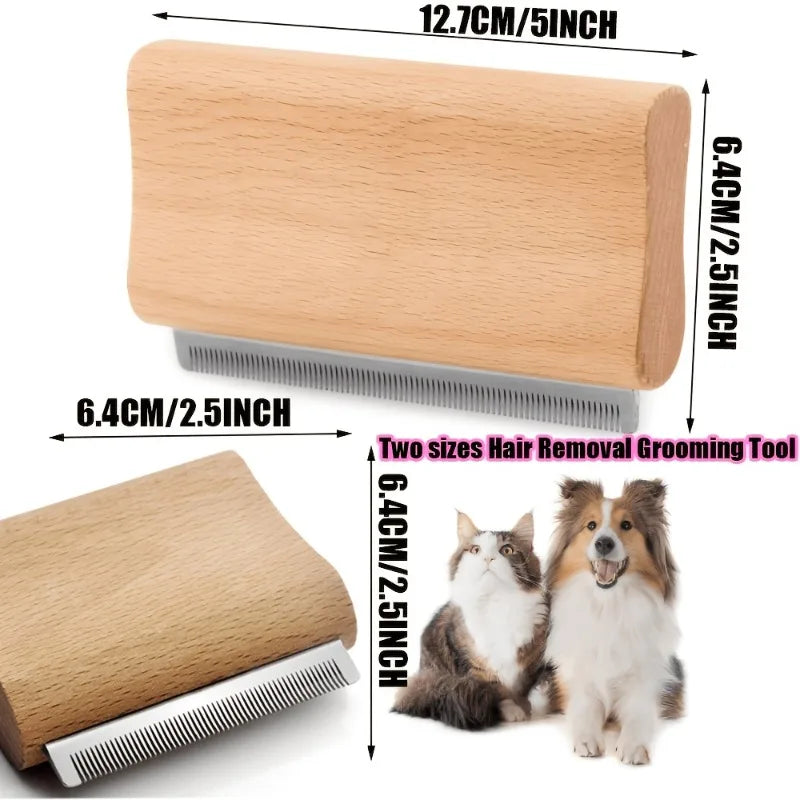 Dog Brush for Shedding | Pet Pro Grooming Tool, Cat Grooming Supplies (5 Inch/2.5 Inch)