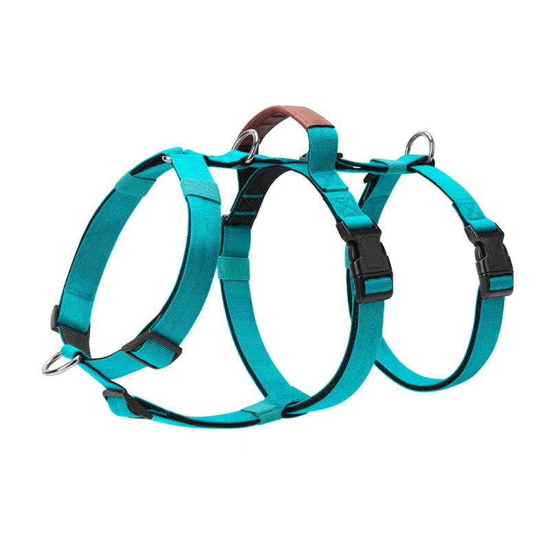 No-Pull Dog Harness for Large Dogs Outdoor Training Pet Supplies Escaspe-Proof Vest Dog Harness Collar Nylon Big Dog Chest Strap