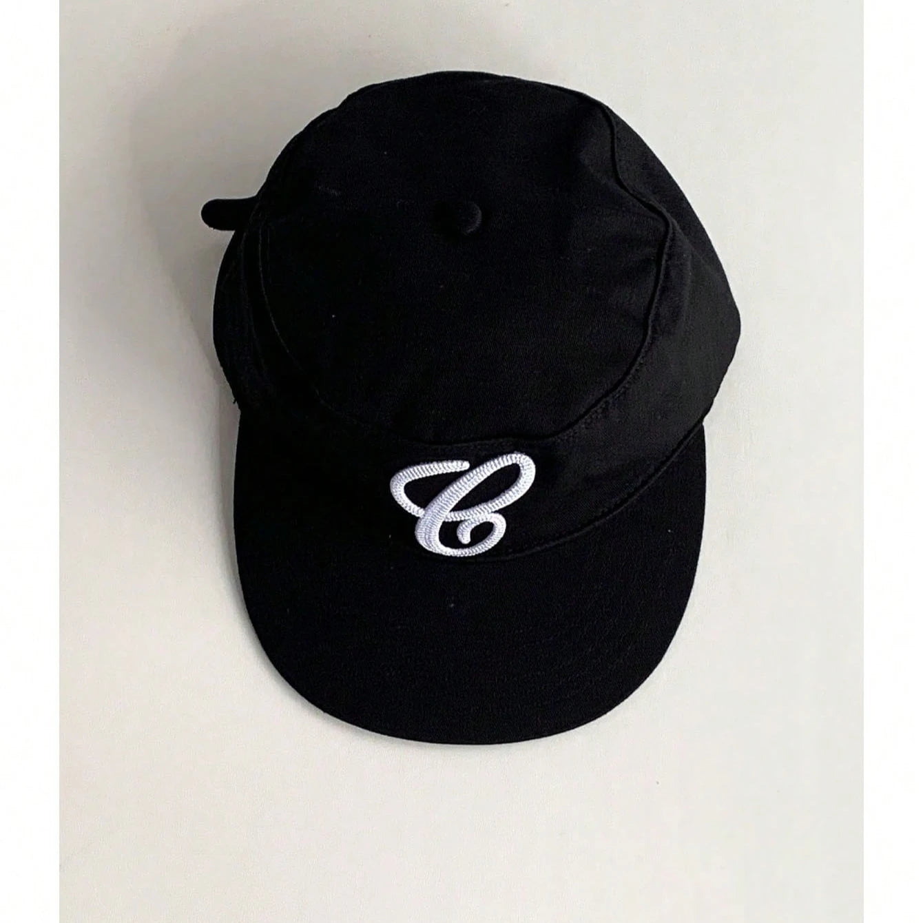 Elegant British Style Retro Plaid Fl Flat Brim High-End Embroidered Baseball Cap Flattering For Big Heads