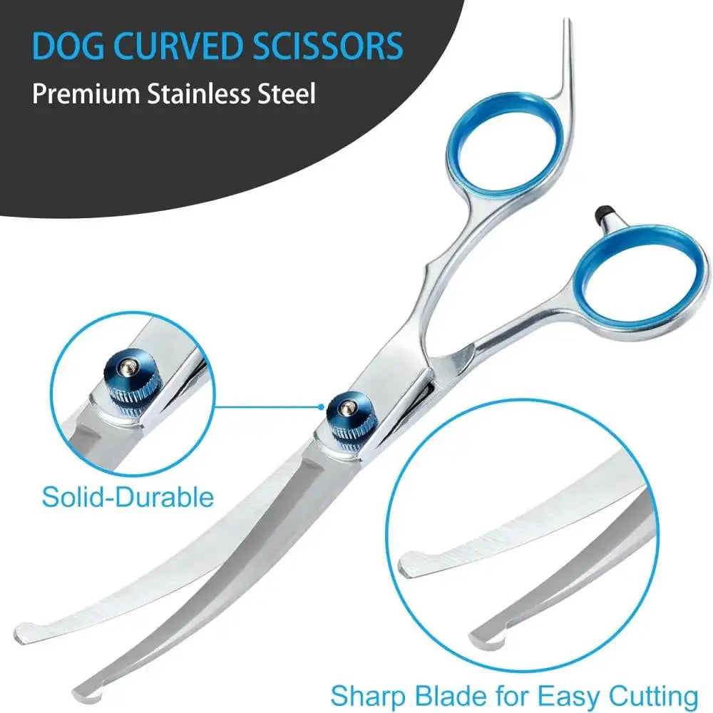 Dog Cat Safety Round Head Grooming Scissors