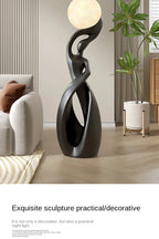 Home Decor Statue Abstract Art Ornaments Nordic Living Room Large Floor Luminous Sculpture Housewarming Gift Interior Figurines