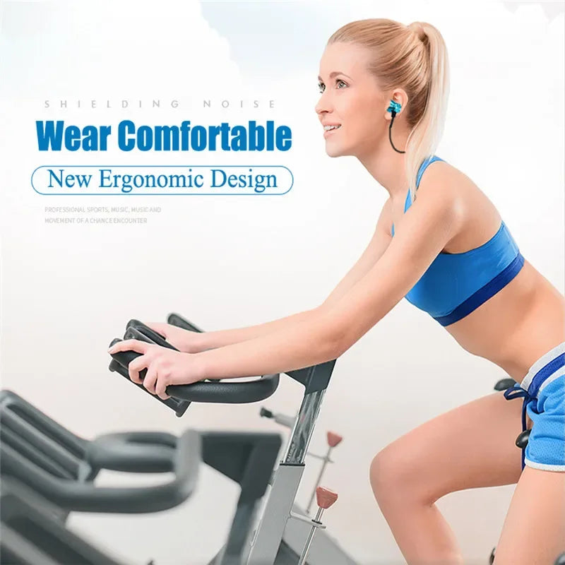 Sports magnet Stereo Bluetooth Earphone With HD Mic Wireless Sport Headset Earbuds For Android IOS