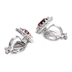 A Pair of Elegant and Sexy Copper Clip-on Earrings, Rose Gold Fashion Jewelry for Women, Non-pierced Earrings