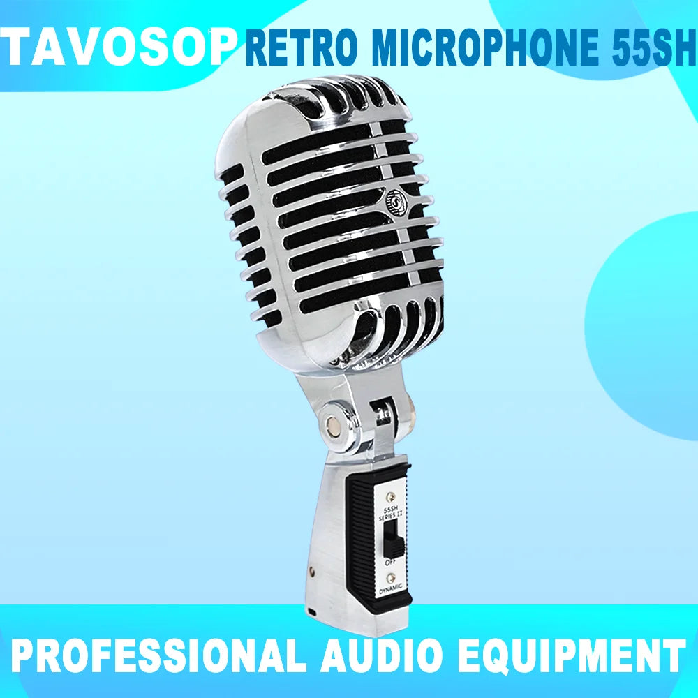 Vintage metal Microphone 55SH Retro