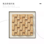 European-style Minimalist 3D Wall Art Living Room Decoration Vertical Decor Dining Room Foyer Irregular Wall Art Home Decoration