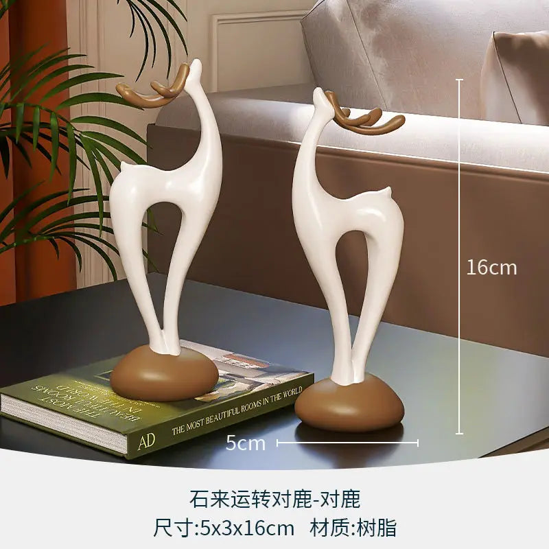 Home Decpr Stone Running Vase Living Room Niche Entrance Cabinet TV Cabinet Decoration Stone Shaped Ornaments Housewarming Gift