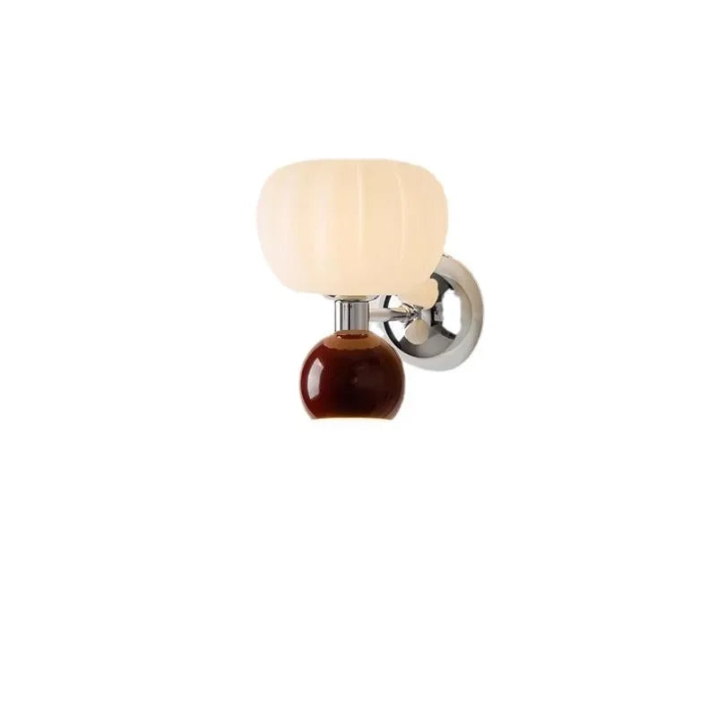 Wall Decor Room Decor Cream Style Creative Middle Lamp Bedroom Bedside Aisle Lamp Balcony Double Head Background Wall Wall Lamp