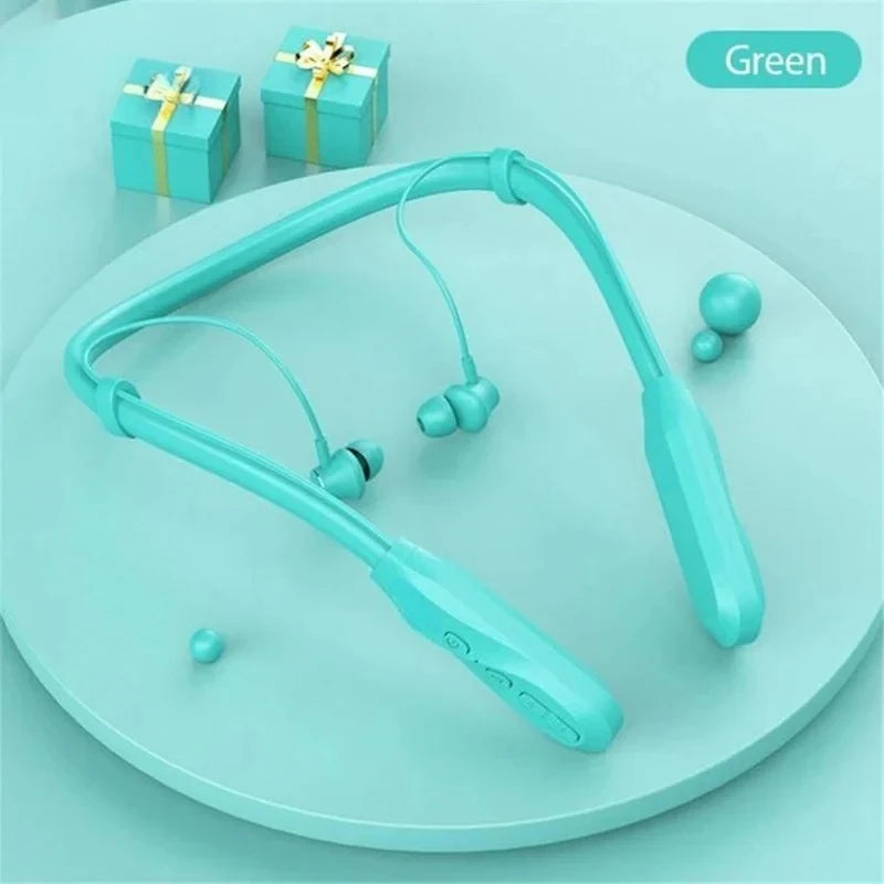 Earphones Bluetooth 5.1 Headphones Sport Earbuds Built-in Mic Neckband Headphone Stereo Earbuds Headset For Running