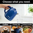 2.0L Fast Boil Electric Kettle Stainless Steel Portable Water Heater Electric Tea Pot for Home Use Travel Business