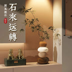 Home Decpr Stone Running Vase Living Room Niche Entrance Cabinet TV Cabinet Decoration Stone Shaped Ornaments Housewarming Gift