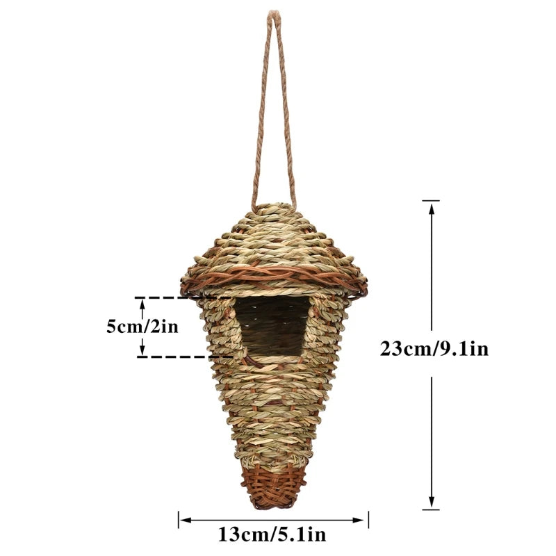 19 Birds Nest Bird Cage Natural Grass Egg Cage Bird House