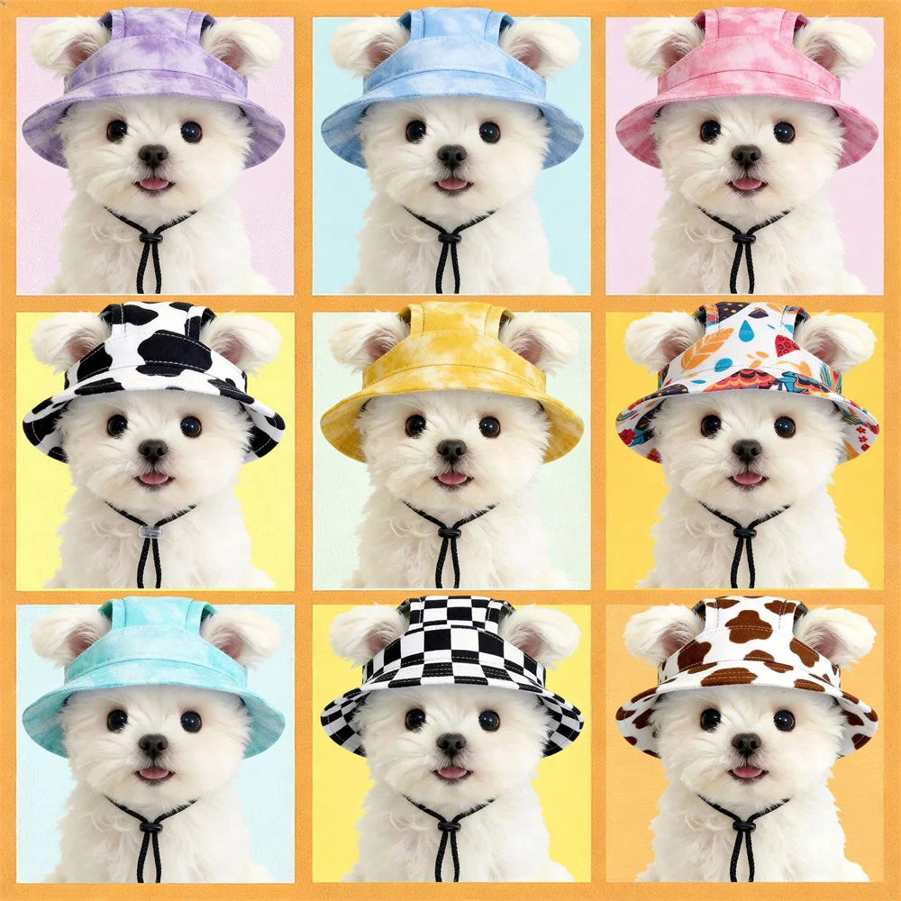 Adjustable Cat Dog Bucket Hat