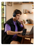 Wireless Bluetooth Headphones 43dB Hybrid Active Noise Cancellation Hi-Res LDAC 75H Spatial Audio Headset Earphones