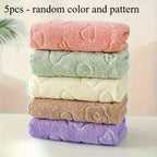 Floral Soft Face Towels – Absorbent Bathroom & Home Essentials