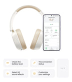 Wireless Bluetooth Headphones 43dB Hybrid Active Noise Cancellation Hi-Res LDAC 75H Spatial Audio Headset Earphones