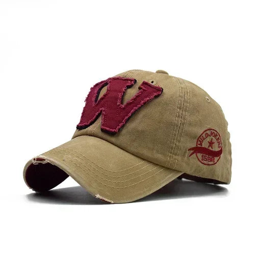 Embroidery Letter W Baseball Cap