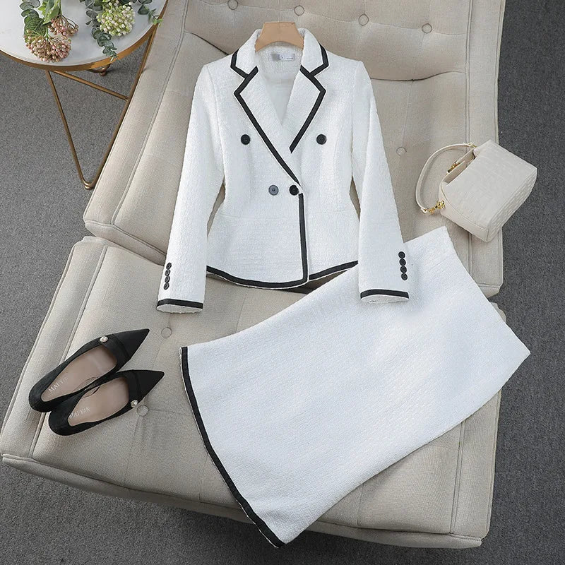 Women's Suit Blazer Set Fishtail Skirt