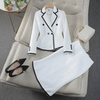 Women's Suit Blazer Set Fishtail Skirt
