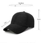 Men Women Snapback Dry Mesh Baseball Cap
