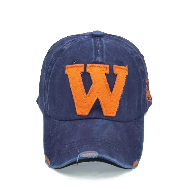 Embroidery Letter W Baseball Cap