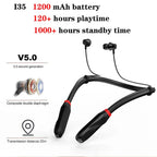 Earphones Bluetooth 5.1 Headphones Sport Earbuds Built-in Mic Neckband Headphone Stereo Earbuds Headset For Running