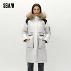 Down Jacket Women Goose Down Winter Waterproof Oil-proof Stain-proof Outerwear