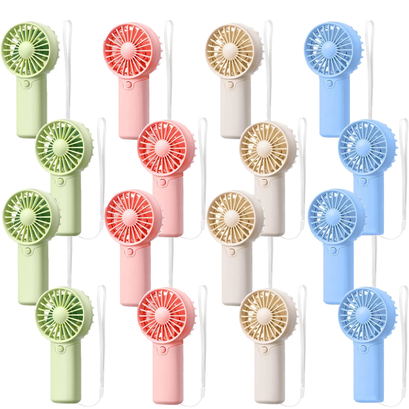 12-80PCS Portable Fans Bulk for Wedding Battery Operated