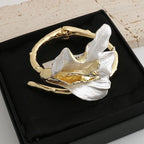 Flower Design Open Bracelet