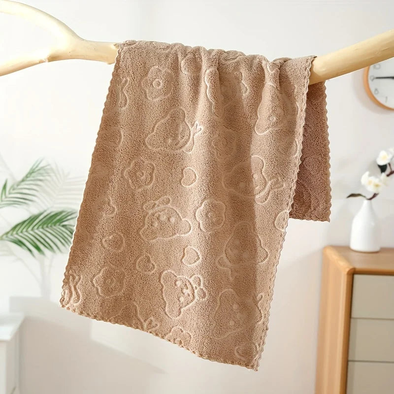 Floral Soft Face Towels – Absorbent Bathroom & Home Essentials
