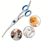 Pet Safe Scissors - Ambidextrous Stainless Steel Dog Grooming Shears