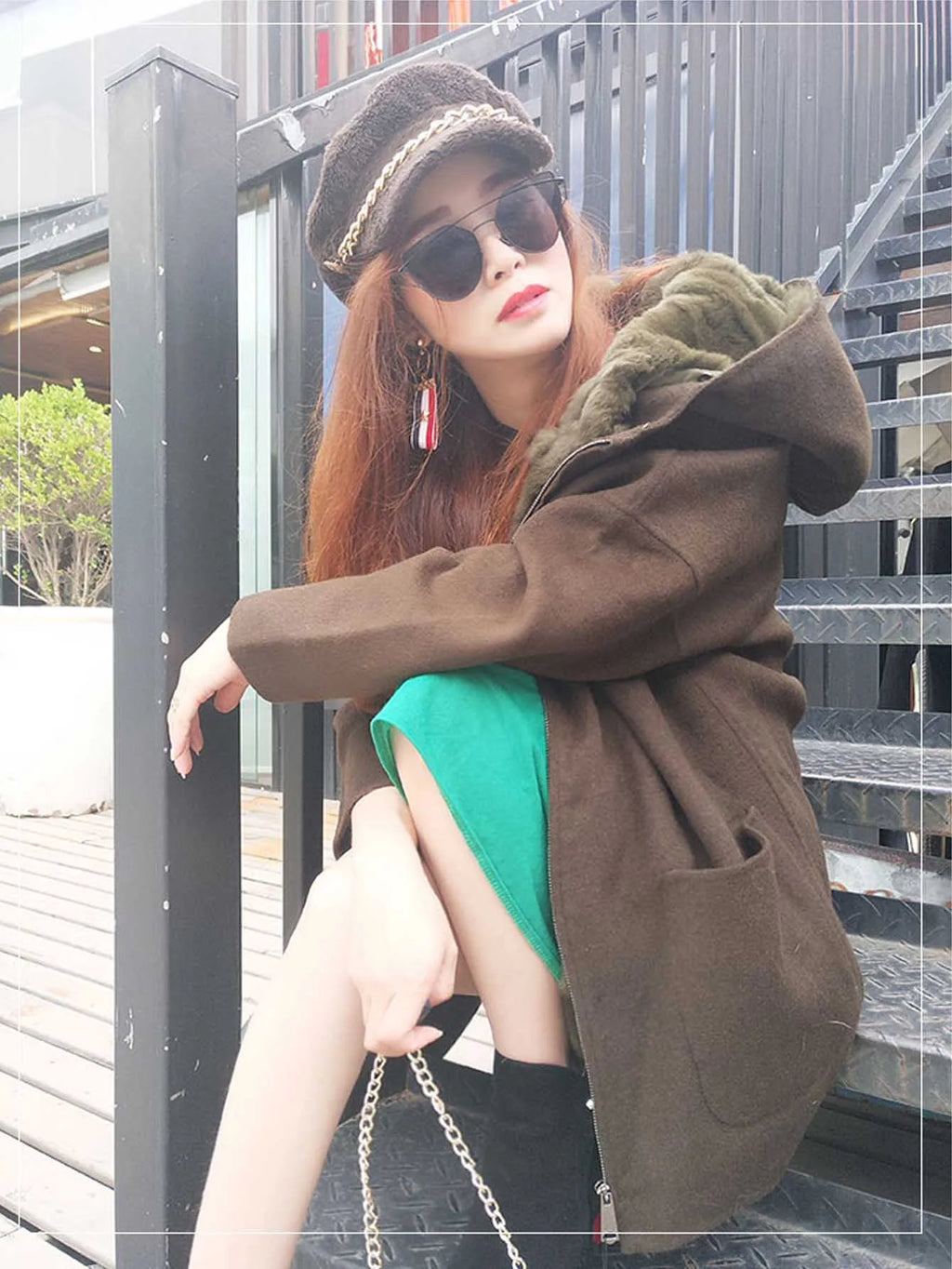 Maomaokong loose Real Fox Fur Collar 2024 White Duck Down Jacket Women Winter Luxury Puffer Coat Oversize Feather Outwear