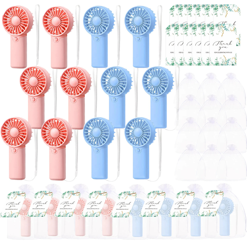 12-80PCS Portable Fans Bulk for Wedding Battery Operated