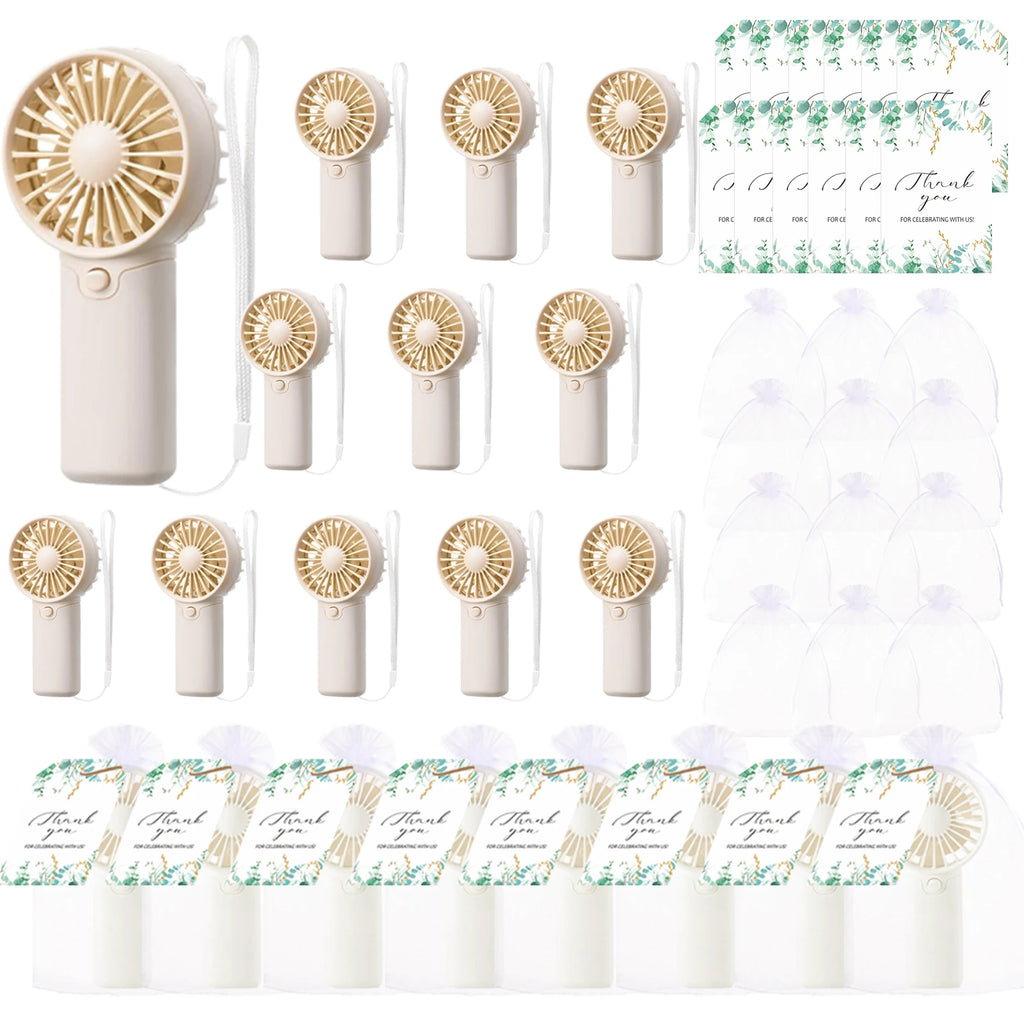 12-80PCS Portable Fans Bulk for Wedding Battery Operated