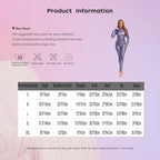 Women Metallic Shiny Full Body Unitards Sheer Rave Party Nightclub Jumpsuit Long Sleeve Long Pants Back Zipper Catsuit Clubwear