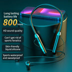 New Sport Neckband Earphone Wireless Headphone audífonos bluetooth inalámbrico Gaming LED Display ear buds for xiaomi huawei