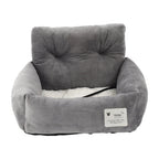 Dog Car Seat Pet Travel Booster Seat with Handle Dog Safety Car Seat Dog Car Bed Dual-Use for Car and Home Travel Carrier Bed