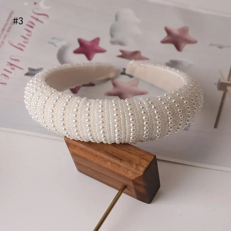 Retro Pearl Headbands Exquisite Hair Accessories