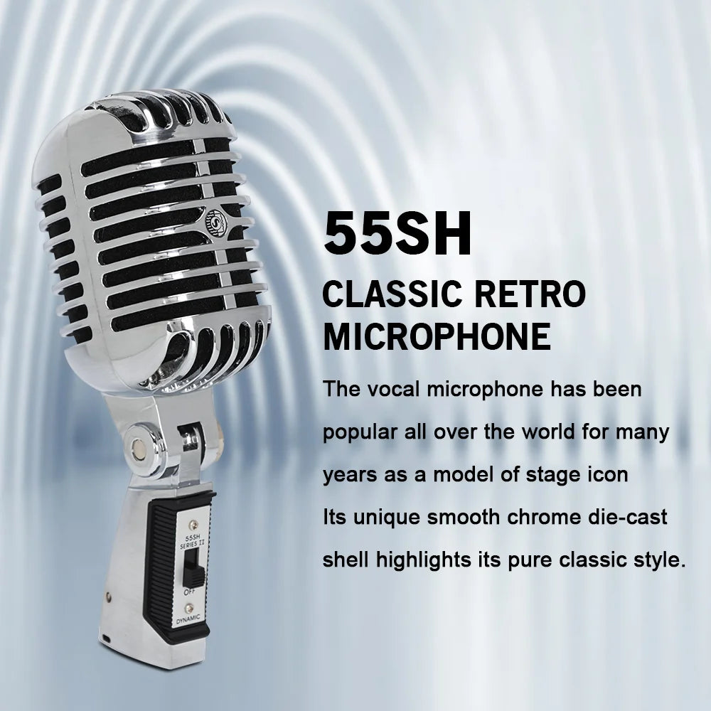 Vintage metal Microphone 55SH Retro