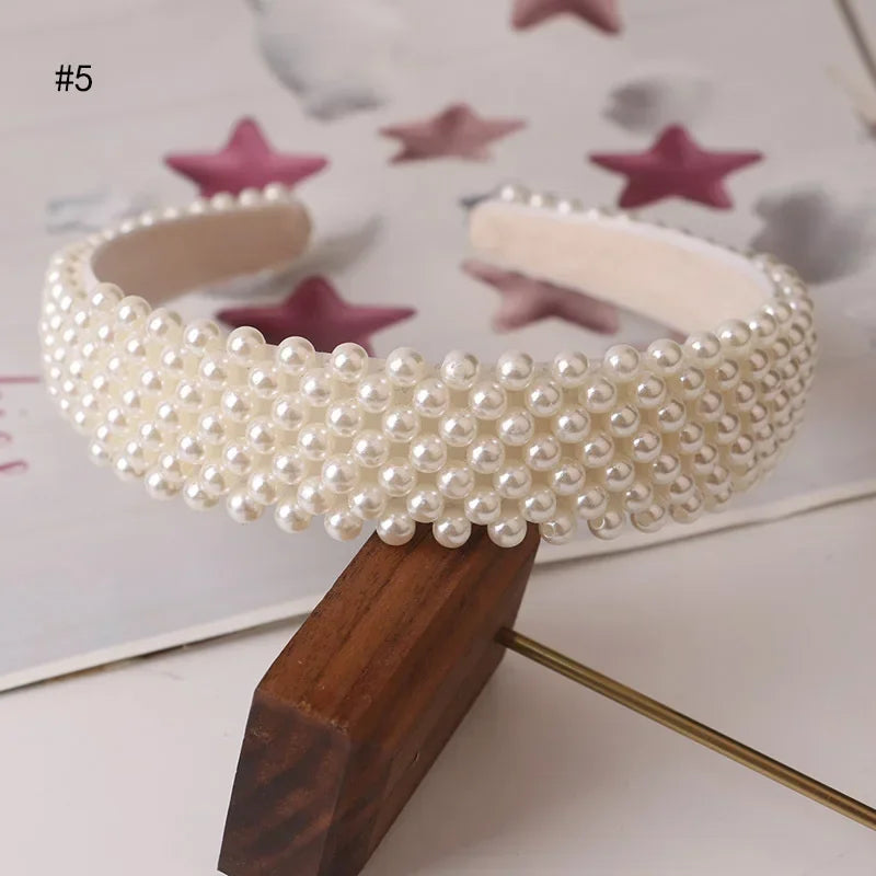 Retro Pearl Headbands Exquisite Hair Accessories