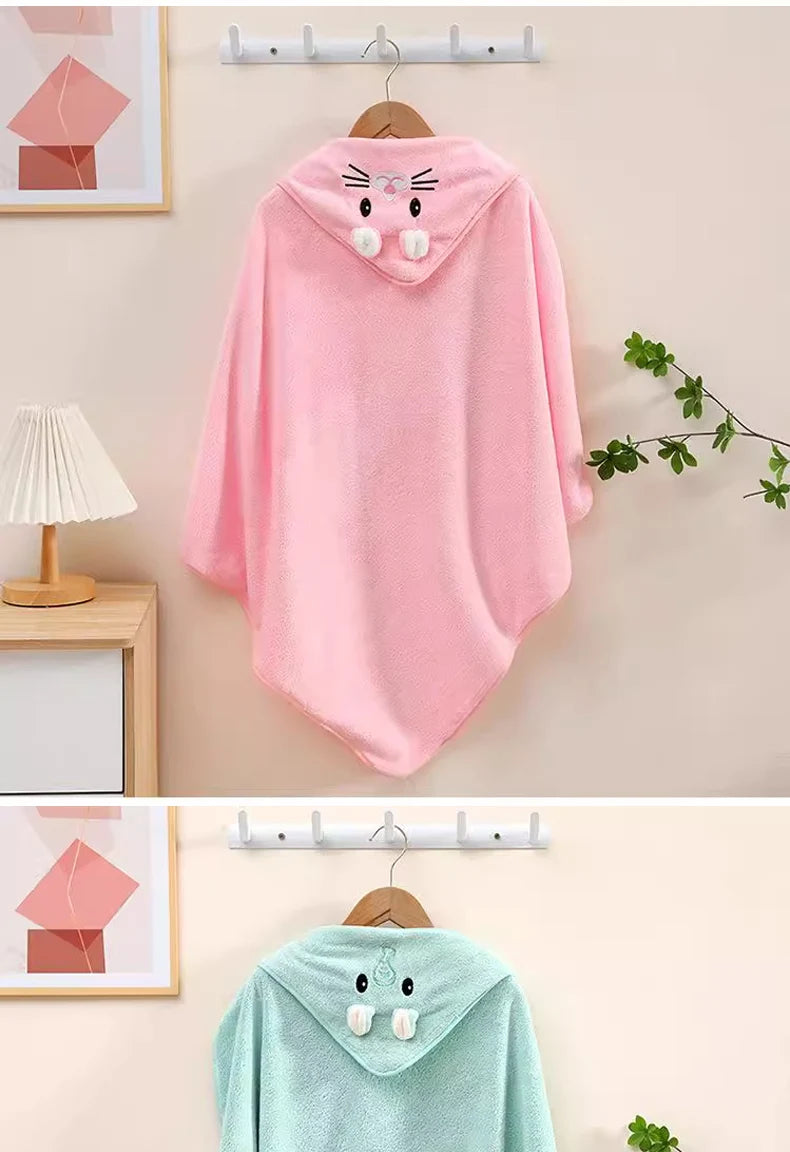 Baby Bath Towel – Soft, Absorbent Newborn Swaddle Wrap & Blanket for Boys and Girls