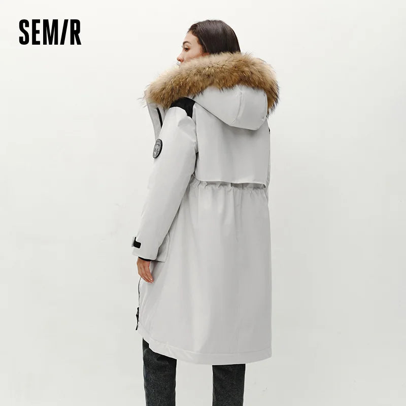 Down Jacket Women Goose Down Winter Waterproof Oil-proof Stain-proof Outerwear