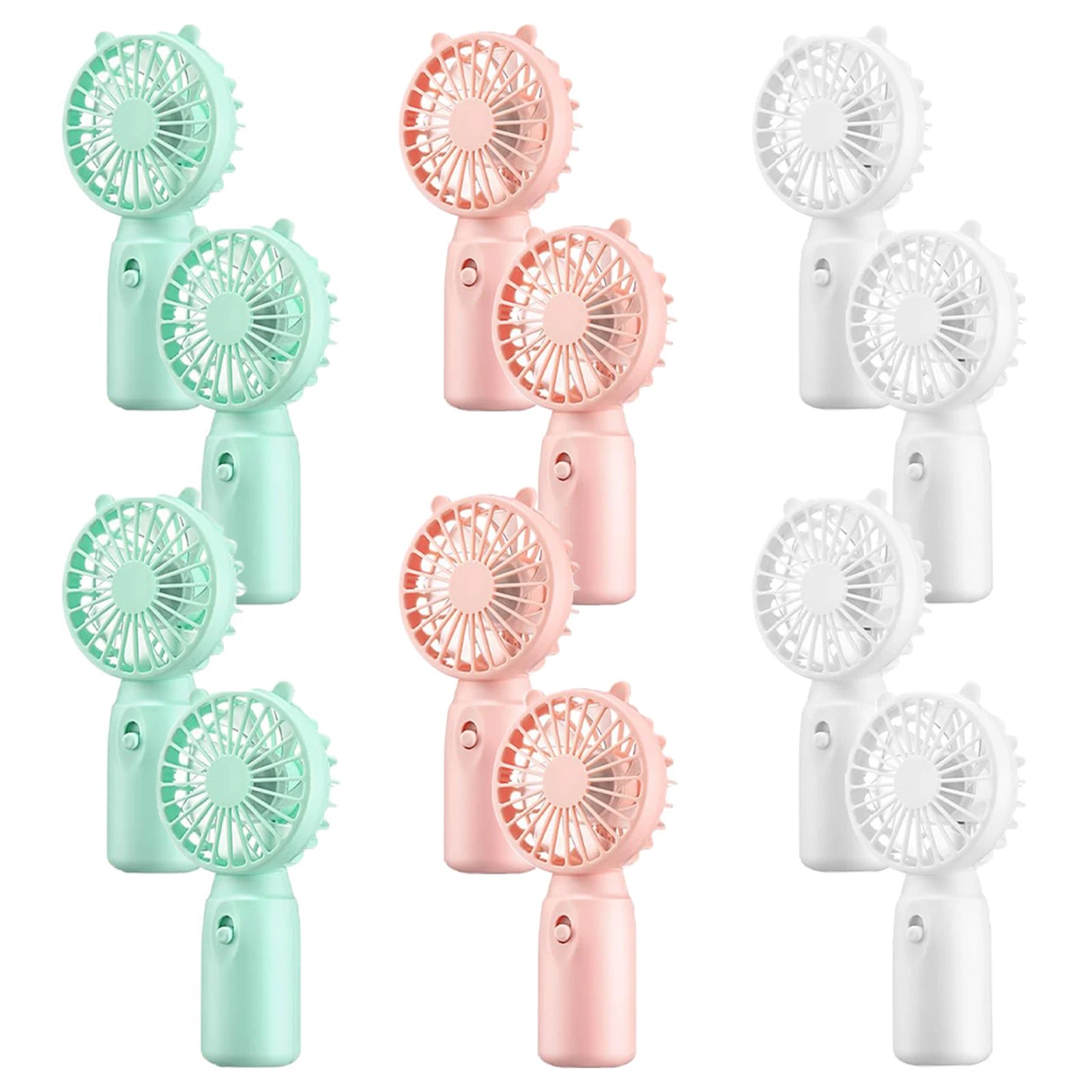 12-80PCS Portable Fans Bulk for Wedding Battery Operated
