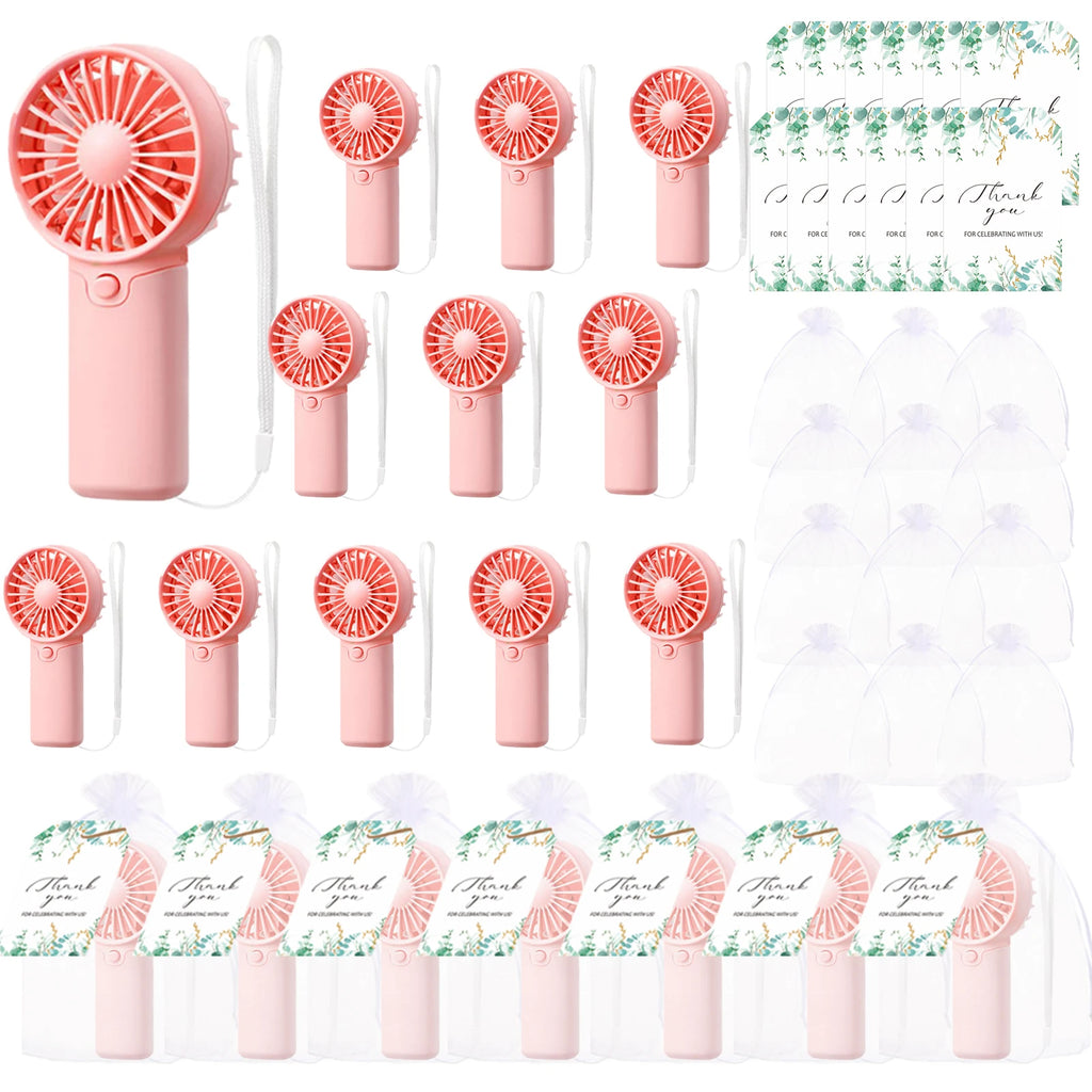 12-80PCS Portable Fans Bulk for Wedding Battery Operated
