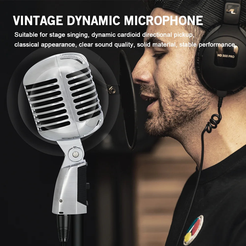 Vintage metal Microphone 55SH Retro