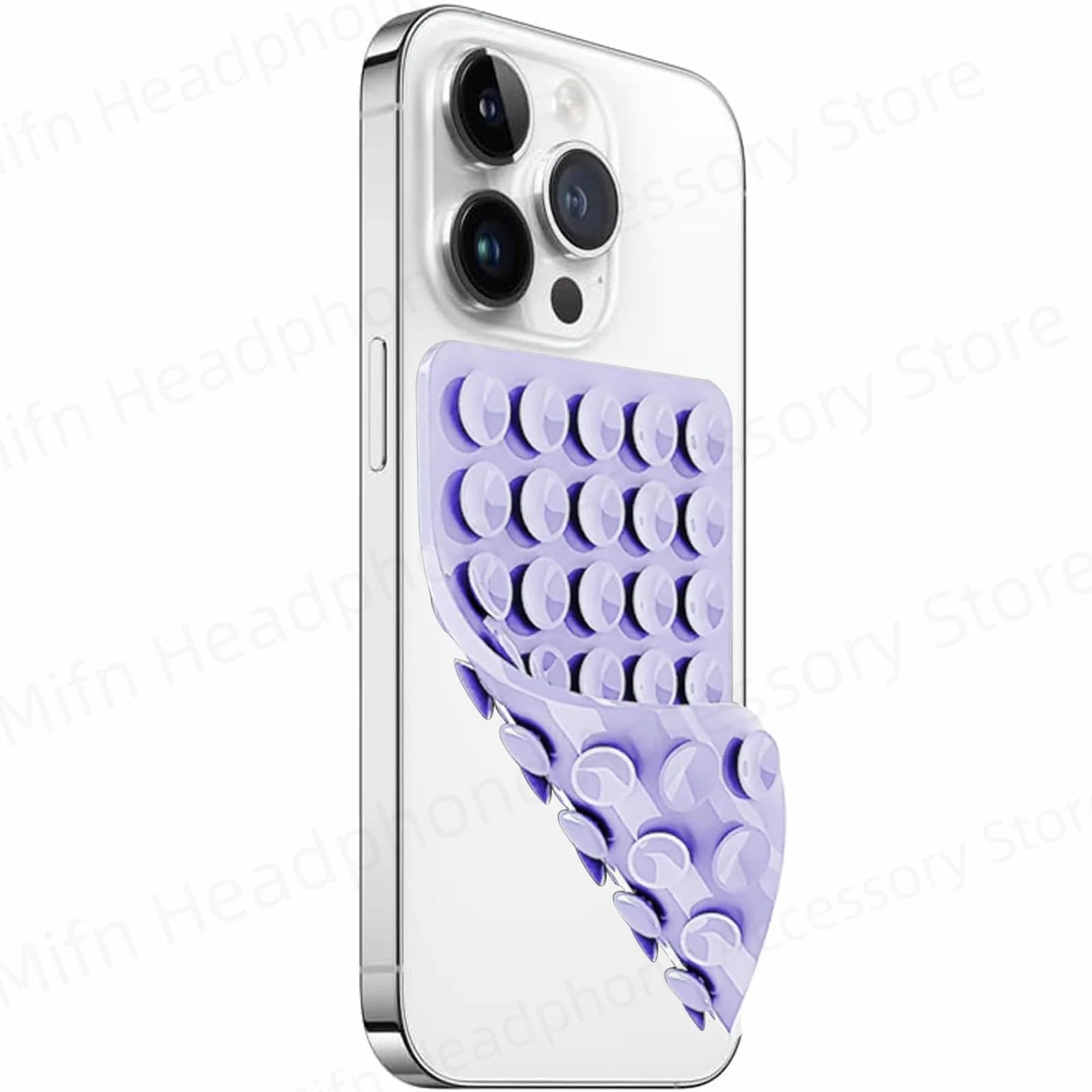 Phone case with bubble design on a white background