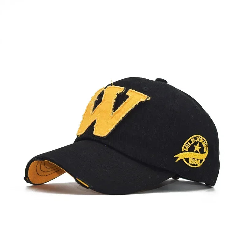 Embroidery Letter W Baseball Cap