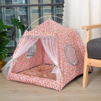 Cat Broken Flower Tent