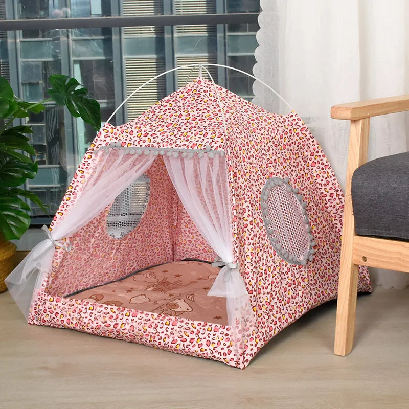 Cat Broken Flower Tent